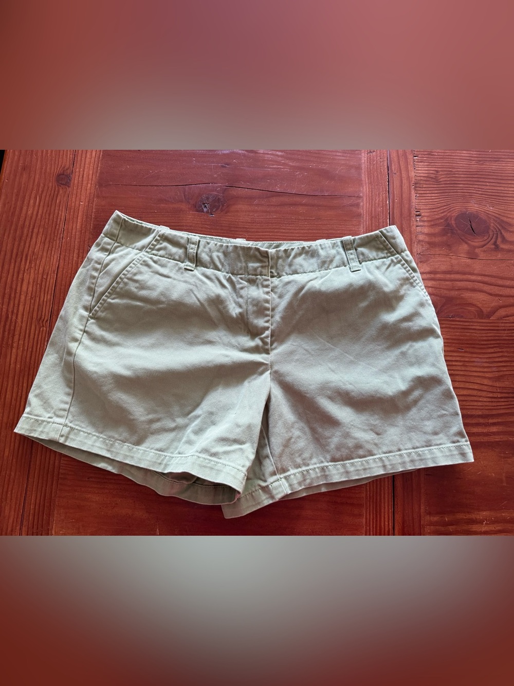 J. Crew Women's Olive Green Cotton Bermuda Shorts